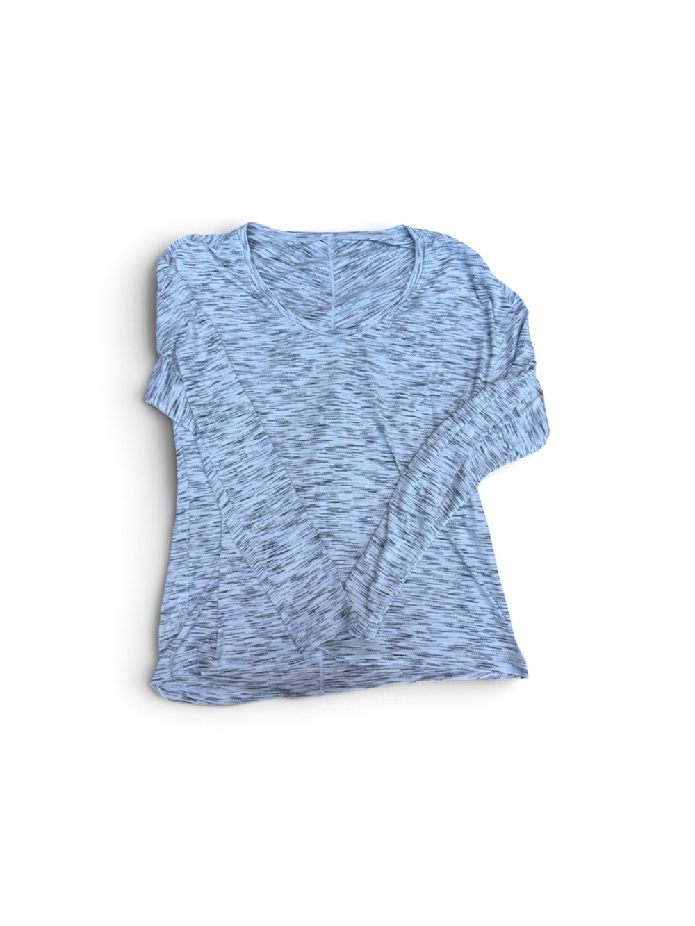 lululemon athletica Light Gray Space-Dye Long Sleeve Top size 6 medium